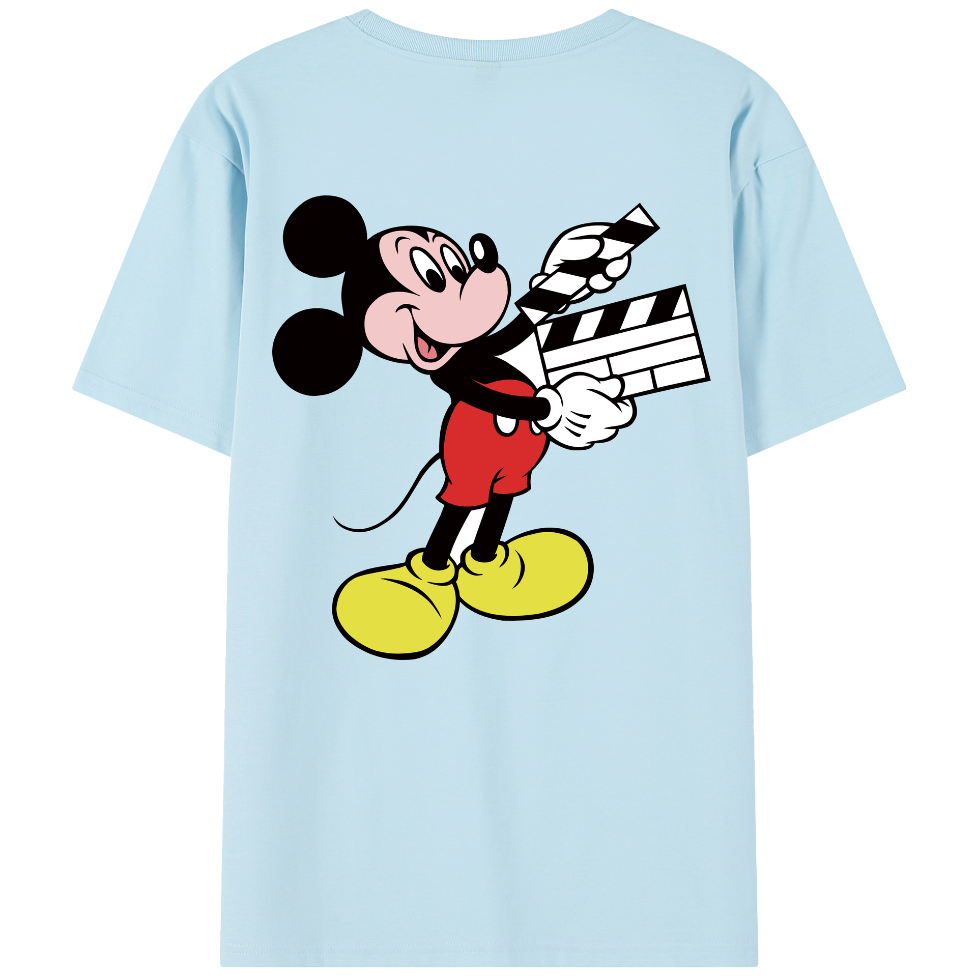 （画像用） ミッキーマウス Mickey Mouse 綿100％半袖Tシャツ（背面プリント）